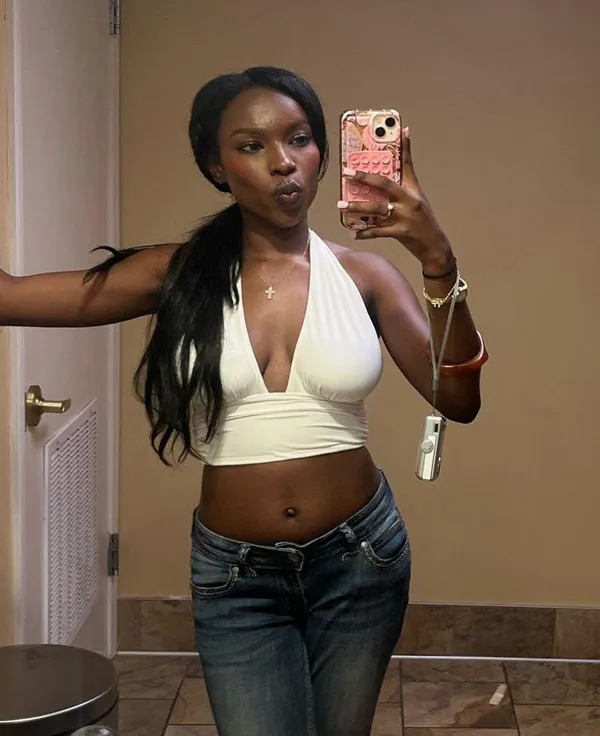 White Princess Polly Halter Top - Image 2