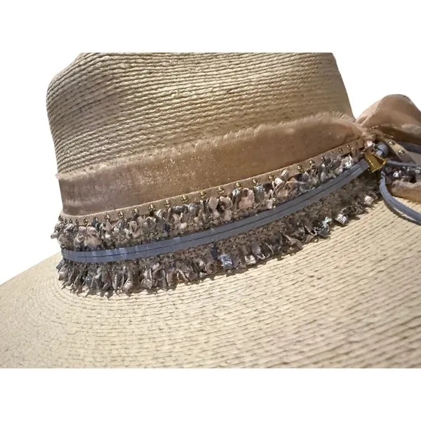Guera Custom Straw Fedora Hat – Handmade Straw Fedora, Size XL - Image 5