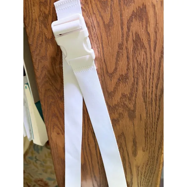 Athleta All About Large Canvas Belt Bag Green White Crossbody Waist Pack - Image 8