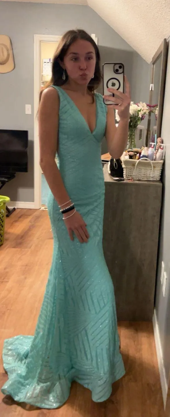Prom Dress Blue Size 0 - Image 4