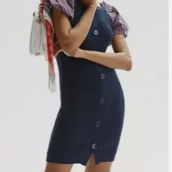 Maeve Striped Off-Shoulder Knit Dress - Image 2