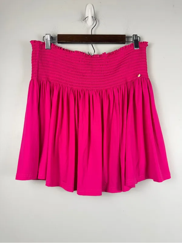 Natural life hot pink smocked waist skirt with shorts size XL - Image 2
