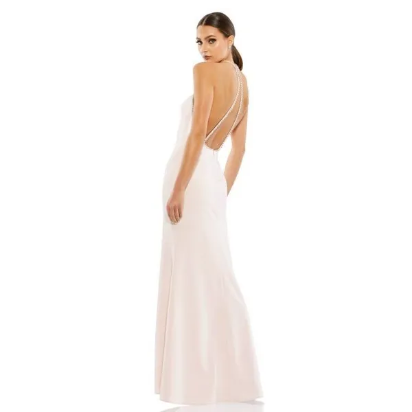 Ieena for Mac Duggal 26580 Strappy Back Halter Strap Dress Size 6 $398 - Image 3