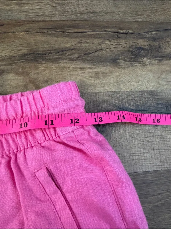 Athleta Retreat Linen High Rise Wide Leg Pant Raphanus Pink - Image 7