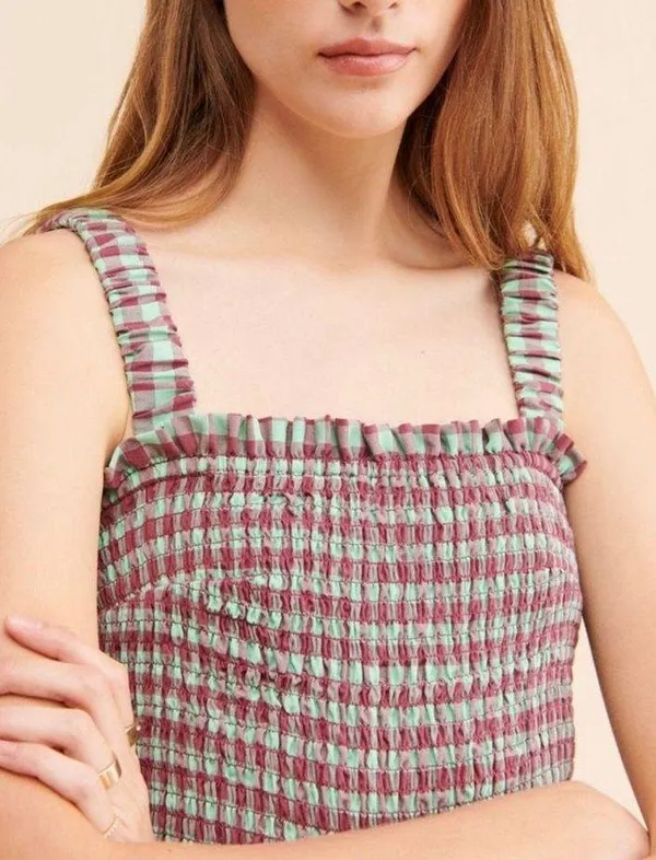 Free People Casi Gingham Jumpsuit - Image 3