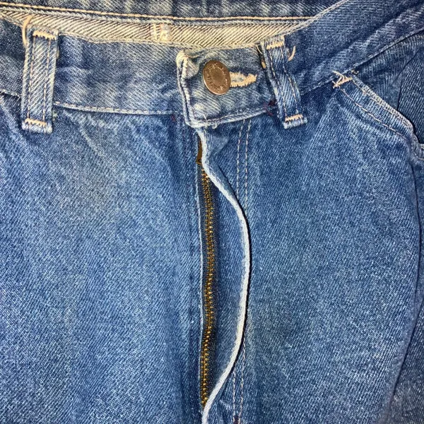 Vtg Wrangler Straight Leg Jeans Women 14 High Rise USA‎ Made 70s 80s Sustainable - Image 8