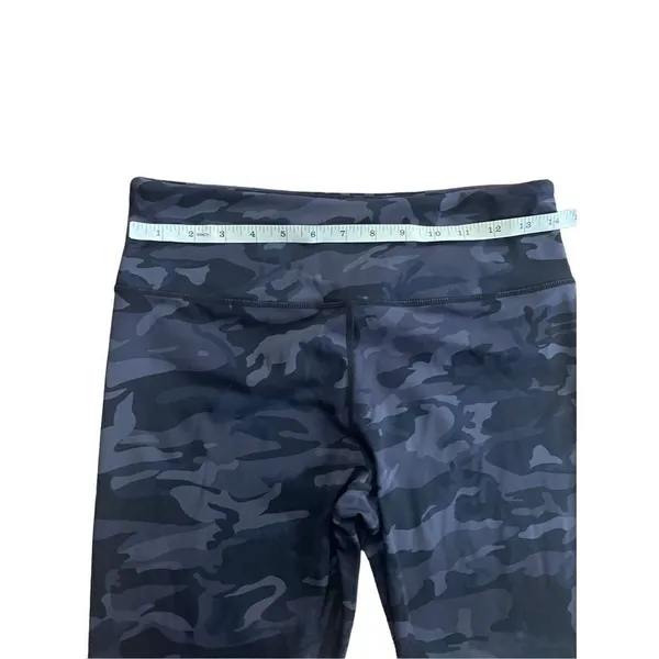 Zyia womens black gray camo 7/8 length‎ athletic leggings yoga pants sz 8-10 - Image 5