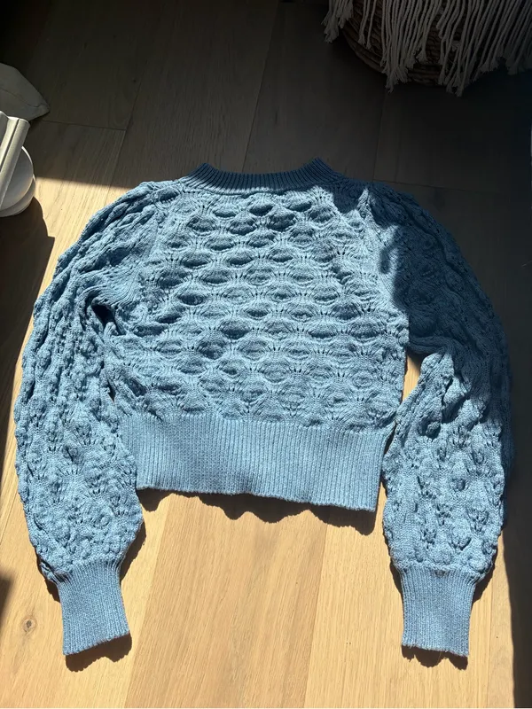 Spell blue bonfire sweater organic cotton knit top - Image 6