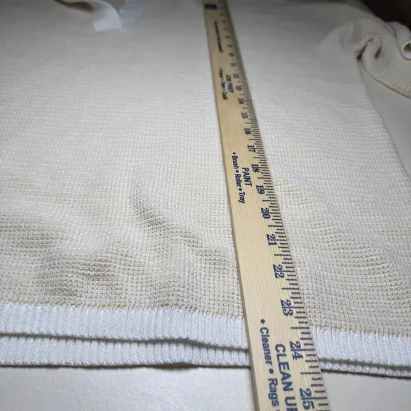 Lightweight‎ Knit 2 Piece Polo Top and Shorts Set Cream White Loungewear/ Resort - Image 8