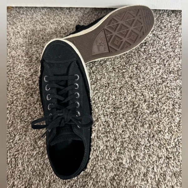 Converse All Star Espadrille Platform Shoes Size 6 in Black - Image 2