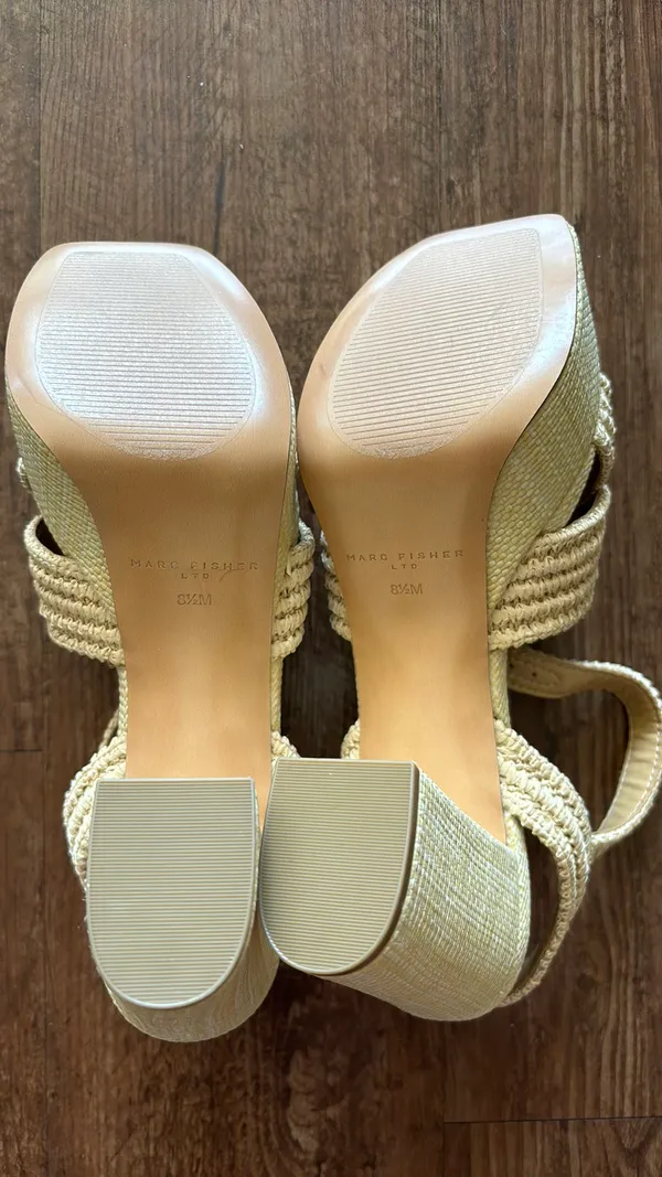 Marc Fisher Platform Woven Heels - Image 2