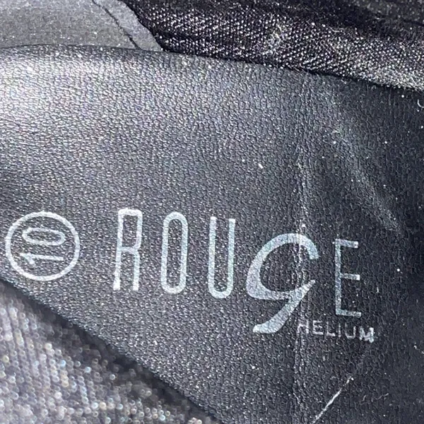 Rouge Helium Zenon Black Faux Suede Knee High Boots Womens Size 10 - Image 2