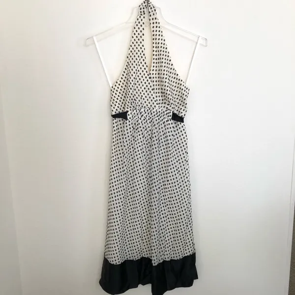 BCBGMAXAZRIA Silk polka dot halter dress - EUC!! 2 - Image 2