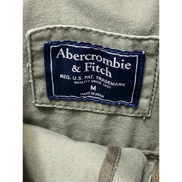 Abercrombie & Fitch Women's Green Long Sleeve Full Zip Utility Coat Jacket Sz M - Image 4