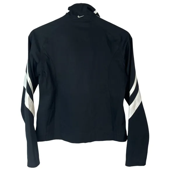 Nike Y2K Black &‎ White Track Athletic Jacket S - Image 2