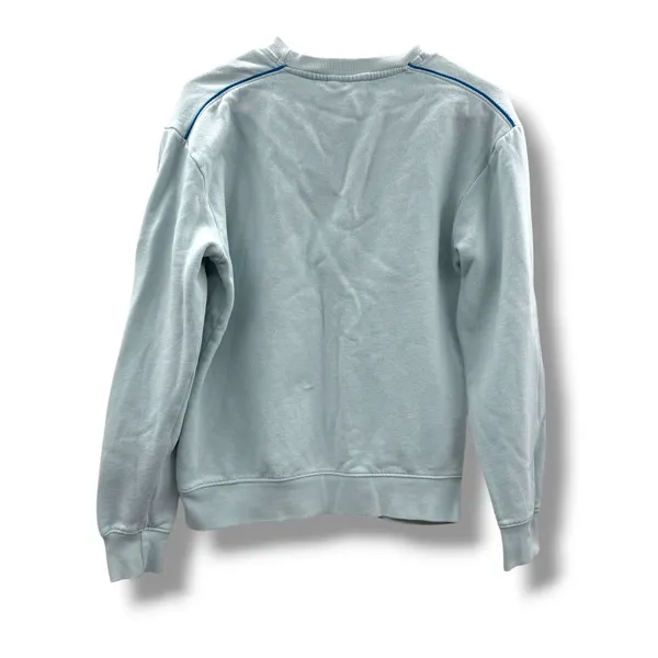Cotopaxi Retro Stripe‎ Logo Crewneck Sweatshirt Medium Blue Organic Cotton - Image 2