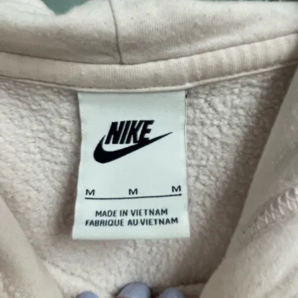 Nike Pullover Hoodie Sweatshirt Logo Casual Streetwear Drawstring Waist - Image 3