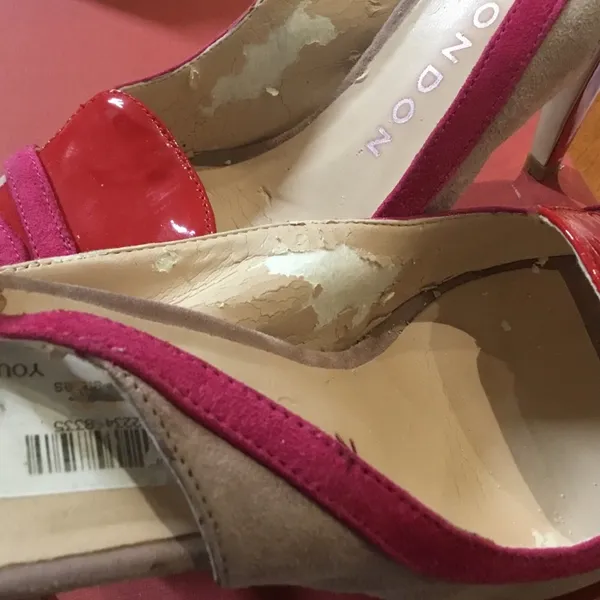 Sasha London Joyce Red Combo Shoes Pink Size 8.5 - Image 8