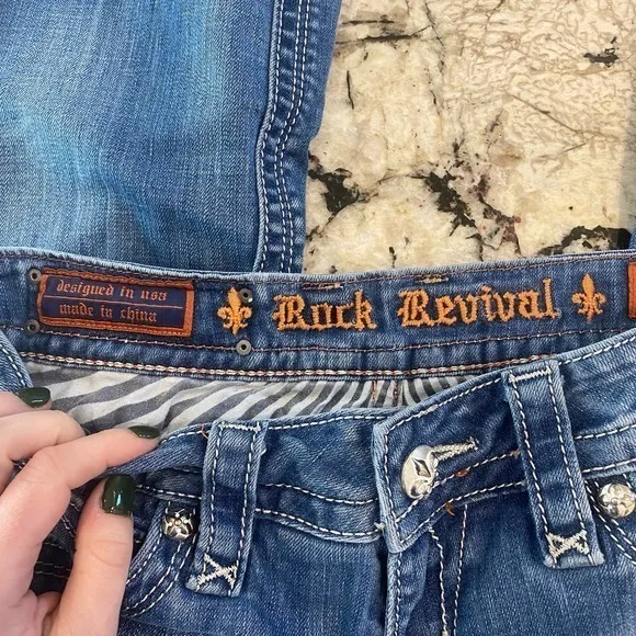 Rock‎ Revival Raquel Boot Cut Jeans- size 29 - Image 8