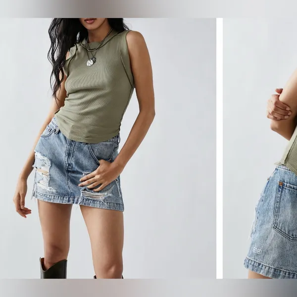 NWOT Free People We The Free Kate Tank - willow green - medium - Image 4