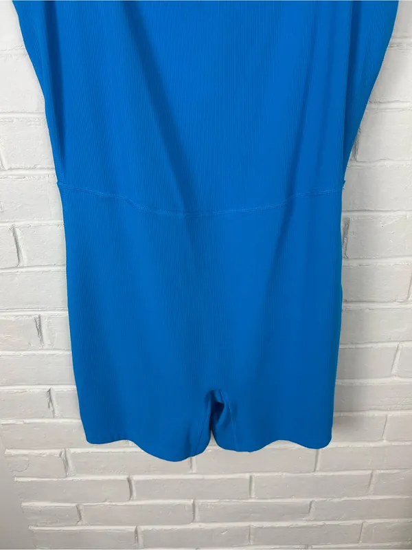 All In Motion Blue Ribbed Active Athletic Romper Size L - Image 4