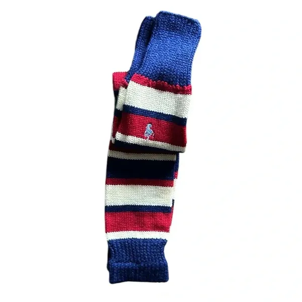 Vintage 90s Hunt Club Multi Stripe Acylic Knit Leg Warmers Women NWT Retro Y2K - Image 2