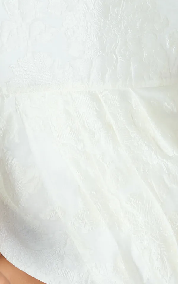 New Showpo Nadette Midi Dress One Shoulder Pleated Tiered Dress Medium MSRP $139 - Image 5