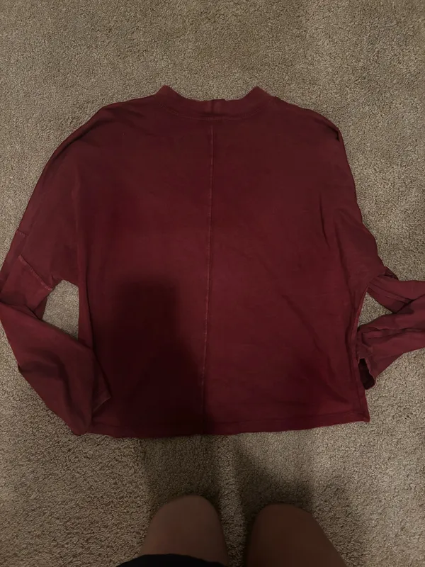 Aerie Burgundy Mock neck Long sleeve - Image 3