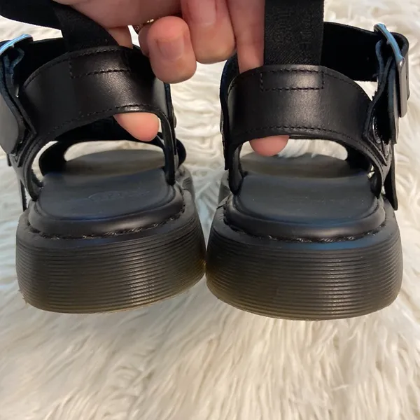 Dr Martens Air Whiz Black Strappy Sandals with Buckles size 6 excellent cond - Image 8
