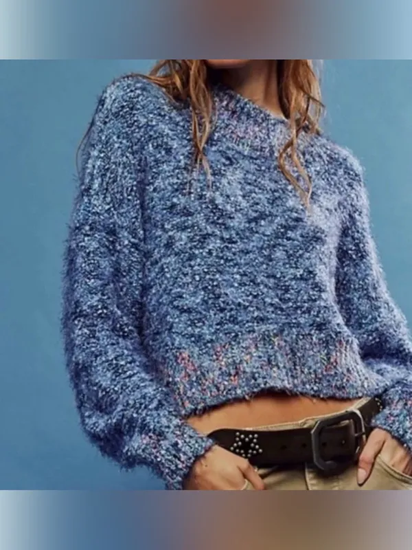 Free people blue stardust pullover xsmall - Image 2