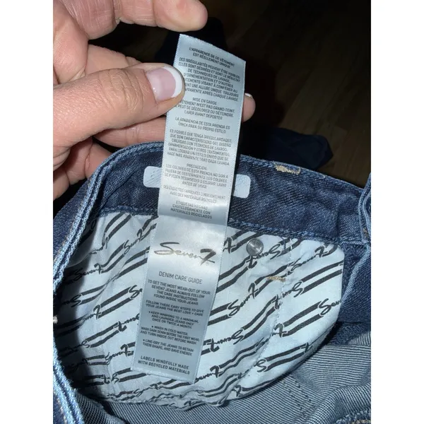 Seven7 Women's Sz‎ 8 High Rise Loose Straight Fit 5 Pocket Jeans Denim - Image 6