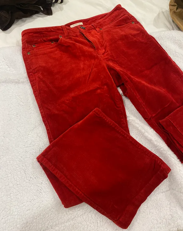 Jones New York Red Corduroy Pants - Image 2