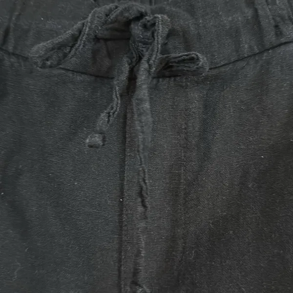 Old navy women’s black linen blend pants size large . - Image 4
