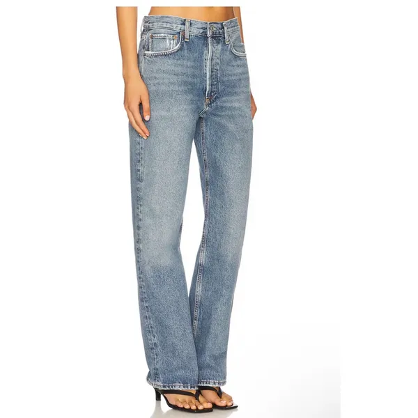 AGOLDE Fran Low Slung Easy Straight Jeans in‎ Force Size 31 - Image 2