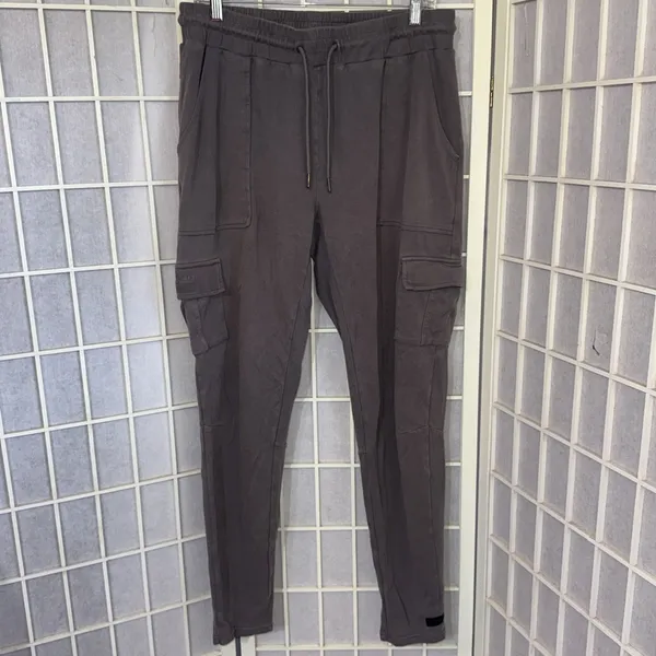 Alphalete Gray‎ Athletic Gym Lounge Cargo Jogging Pants Sweatpants Women's XXL - Image 9