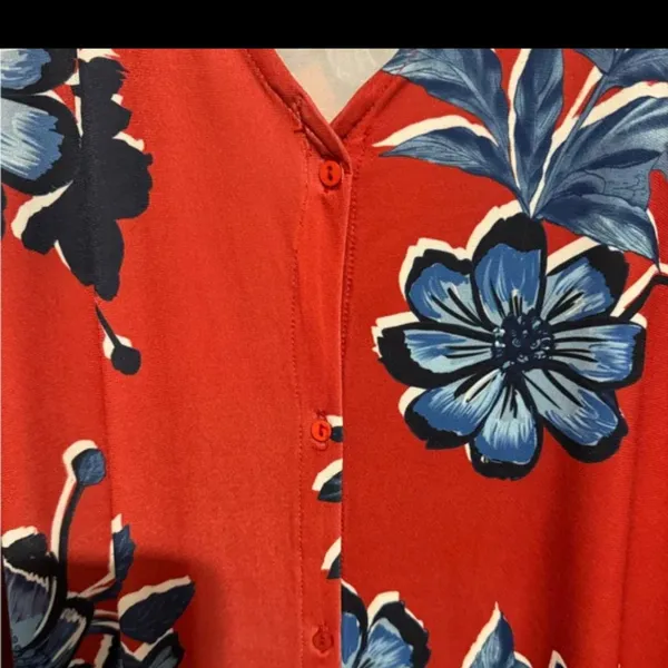 Zara Floral button‎ down midi dress size S - Image 8