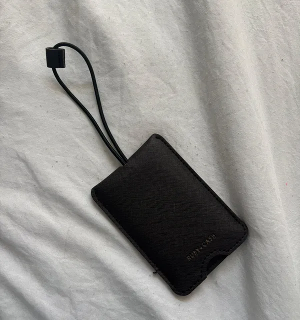 Brown Leather Luggage Tag - Image 4