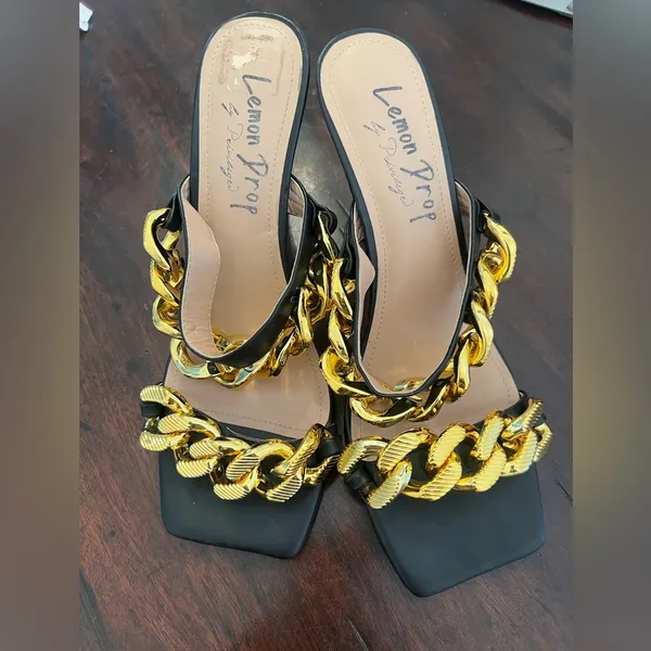 LEMON DROP by PRIVILEGED chain heels sold at Dolls Kill Size 10 - Image 6