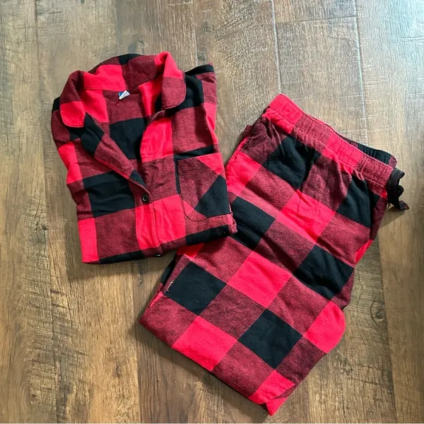 flannel pajama set, plus size XXL - Image 6