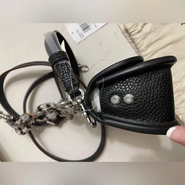 NWT Coach Coachtopia Leather Micro Wavy Dinky Bag n Black - Image 16