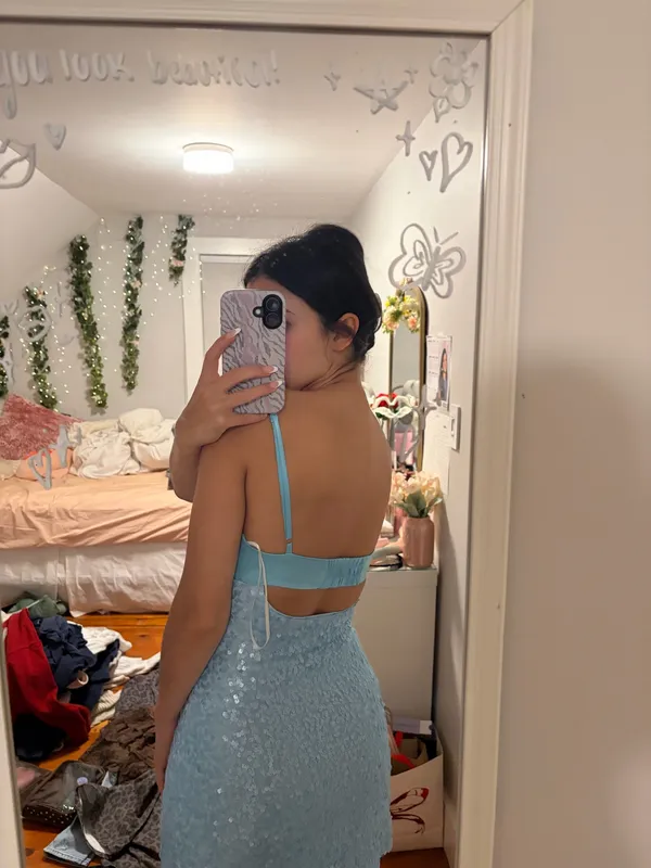 Princess Polly Light Blue Dress Mini - Image 3