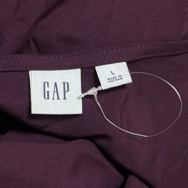 NEW Gap Purple Wide Leg Crop Jumpsuit Summer Coastal Travel Comfort Chic L - Image 8