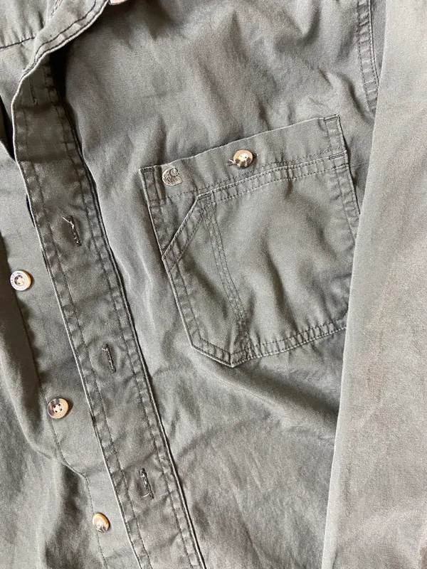 Olive Green Button Down Workwear Top 🔥 - Image 3