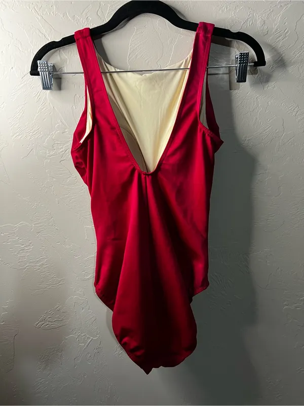 Miraclesuit Regatta Red Ruched High Neck One Piece Tummy Control Swimsuit - Image 6