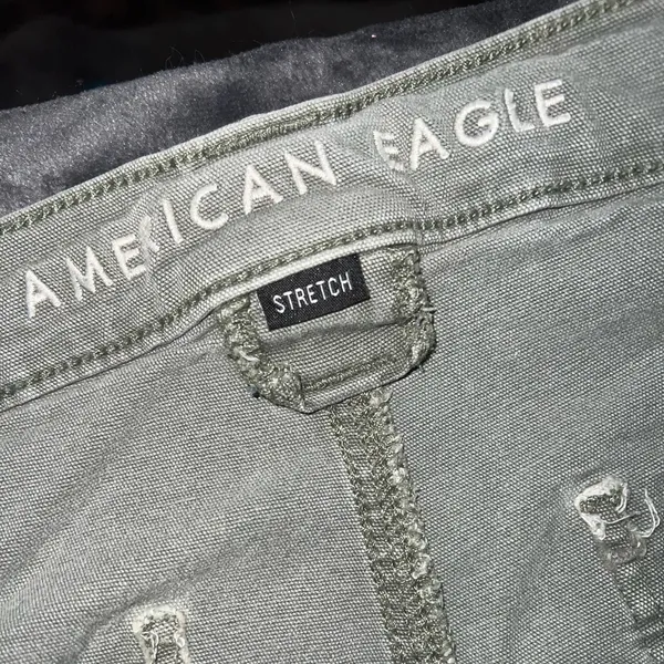 American Eagle Cargo Stretch Straight Pant in Green Size 14 Regular - Image 10