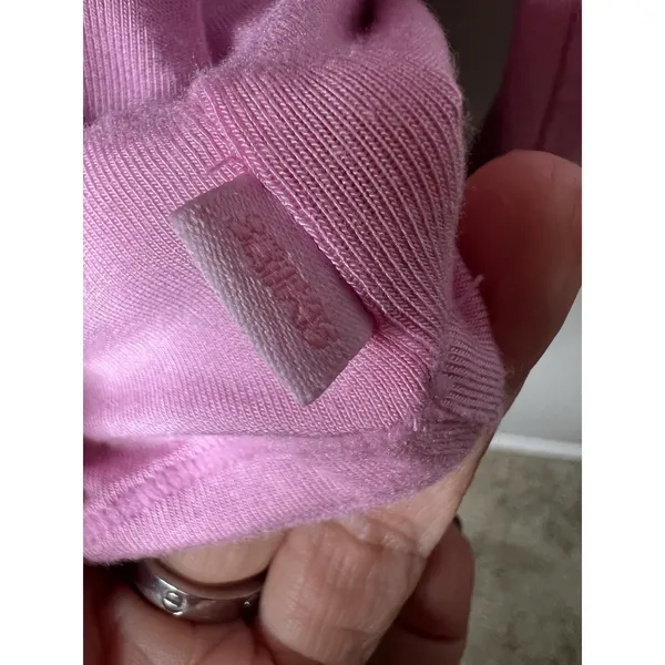 SKIMS New Vintage Long Cropped Sleeve T-Shirt | Pink | Size S - Image 11
