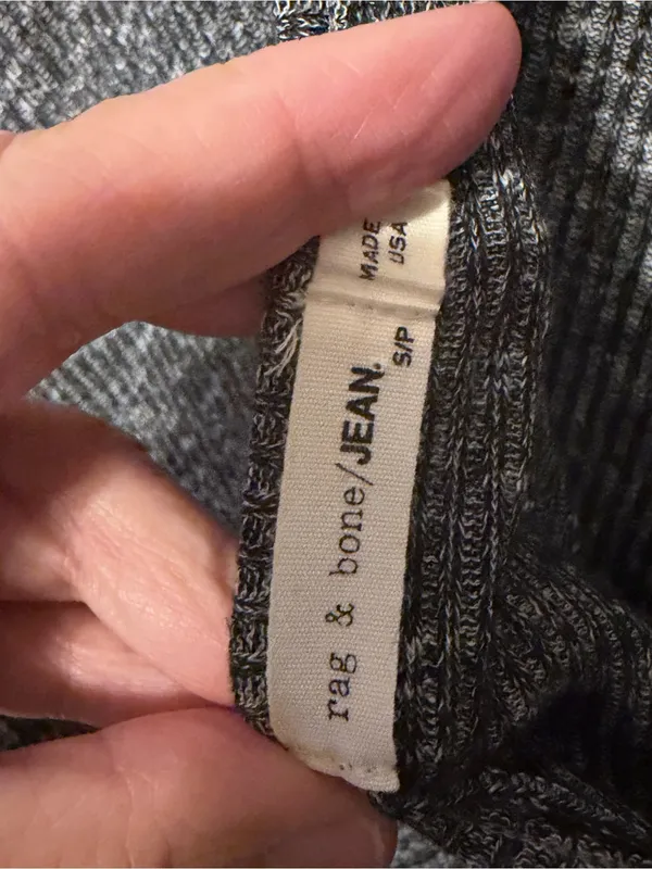 Rag & Bone Gray Twist Back Top Size Small - Image 8