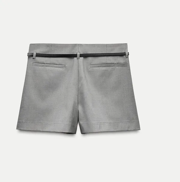 Zara Belted Box Pleat Skort - Image 4