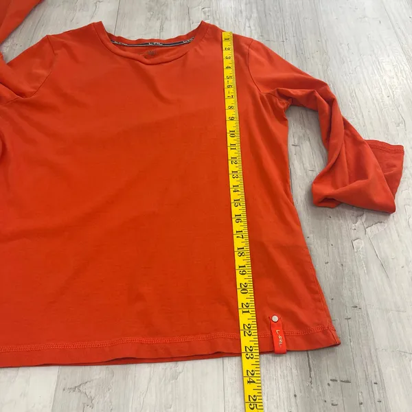 Lauren Ralph Lauren Orange Long Sleeve Cotton Basic Plain Halloween Shirt Large - Image 9