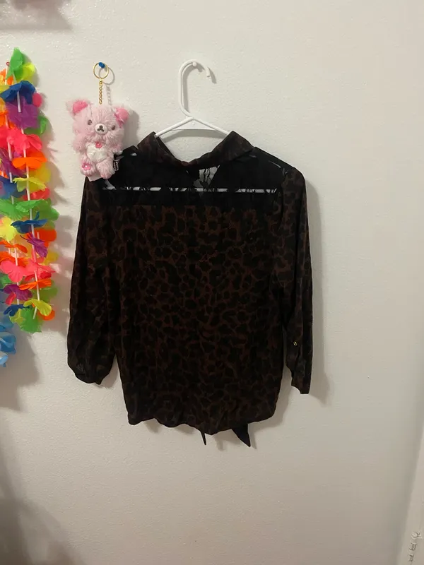 Lena brown long sleeve top Size L - Image 2